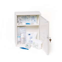 Armadietto di Pronto Soccorso in metallo (cassetta medica) ALLEGATO 2 BASE meno 3 dip. 30 x 37 x 14