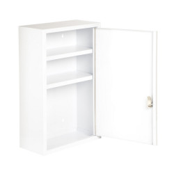 Armadietto Pronto Soccorso Vuoto in metallo, con serratura con chiave cm 30 x 46 x 14