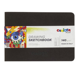 Album Sketchbook rilegato - A5 - 160 gr - 20 fogli - Carioca Plus