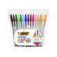 BIC Cristal Multicolor - Penna a sfera - permanente - colori assortiti - 1.6 mm - larga - 15 pezzi (pacchetto di 10)