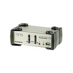 ATEN CS1732B - Switch KVM / audio / USB - 2 x KVM / audio / USB - 1 utente locale - desktop - alimentazione CC