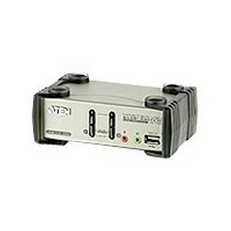 ATEN CS1732B - Switch KVM / audio / USB - 2 x KVM / audio / USB - 1 utente locale - desktop - alimentazione CC