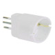Adattatore semplice con spina 2P+T 10A - presa Schuko 10A - MKC