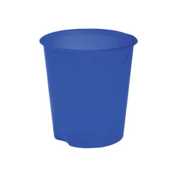 Leonardi - Cestino della spazzatura - ovale - 16.5 L - polipropilene (PP) - blu trasparente