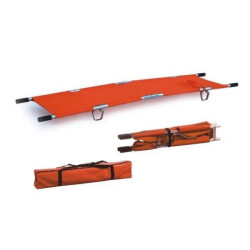 Barella Pieghevole di Emergenza in 4 Parti 221x53x15 con Custodia