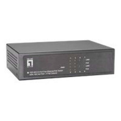 LevelOne FEP-0511 - Switch - 5 x 10/100 (PoE+) - desktop - PoE+ (65 W)