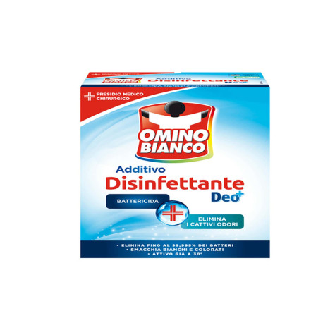 Additivo Omino Bianco disinfettante per tessuti - 450 gr - Omino Bianco