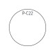 SizeTico Press Small P-C22 - Carta - adesivo acrilico permanente - bianco - rotonde 22 mm - 80 g/m² - 7500 etichette (250 fogli