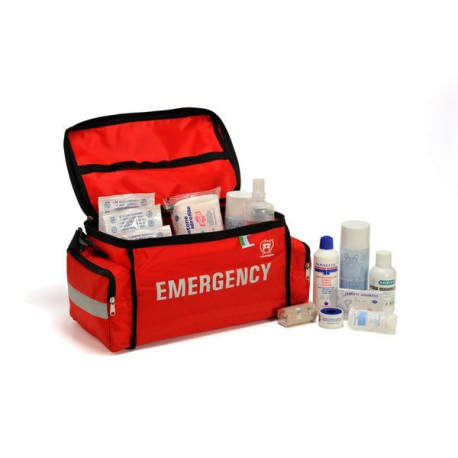 Borsa tracolla con Kit Emergency per le attività all'aperto, medicazione e rianimazione