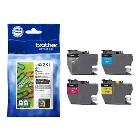 Brother LC422XL - Confezione da 4 - nero, giallo, ciano, magenta - originale - cartuccia d'inchiostro - per Brother MFC-J5340DW