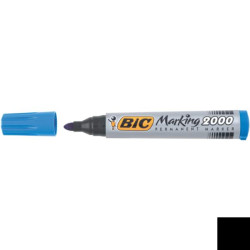 Bic Marking 2000 blu punta tonda tratto 1 7 mm -Bic- fusto in plastica design conico inchiostro a lunga durata (conf.12)