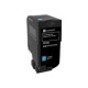 Lexmark - Ciano - originale - cartuccia toner LCCP, LRP, Lexmark Corporate - per Lexmark CS720de, CS720dte, CS725de, CS725dte, 