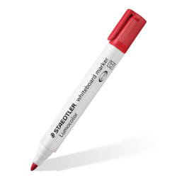 Marcatore Lumocolor whiteboard 351 - punta tonda - tratto 2 mm - rosso - Staedtler