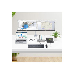 StarTech.com USB4 Docking Station, USB-C 40Gbps, Dual Video HDMI, Up to 2x 4K 60Hz 4:4:4 (RGB) or 2x 4K 120Hz 4:2:2, Multi-Moni
