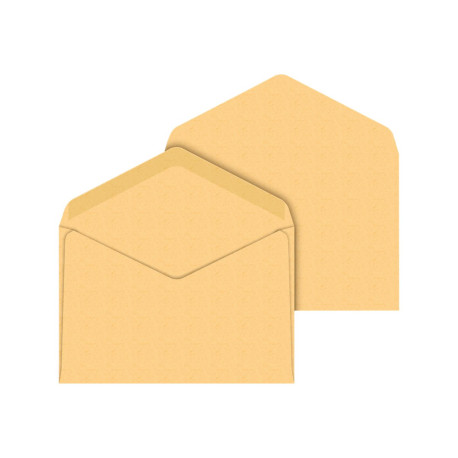 Pigna POSTALE - Busta - commerciale - 120 x 180 mm - triangolare - apertura laterale - adesiva - giallo - pacco da 25