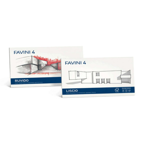 Album Favini 4 - 24 x 33 cm - 220 gr - 20 fogli - ruvido - Favini