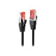 Lindy - Cavo patch - RJ-45 (M) a RJ-45 (M) - 3 m - SFTP, PiMF - CAT 6e - stampato, antiaggrovigliamento - nero
