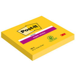 Blocco foglietti Post-it Super Sticky - 654-S - 76 x 76 mm - giallo oro - 90 fogli - Post-it