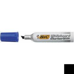 Bic Whiteboard Marker Velleda 1781 blu punta scalpello tratto 3 5 - 5 5 mm -Bic- fusto metallo resistente al caldo/freddo (conf