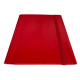Cartella 3 lembi con elastico piatto - A4 - dorso variabile - rosso - Starline