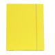 Cartella 3 lembi con elastico Queen - A4 - dorso variabile - cartone plastificato - giallo - Starline