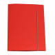 Cartella 3 lembi con elastico Queen - A4 - dorso variabile - cartone plastificato - rosso - Starline