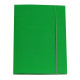 Cartella 3 lembi con elastico Queen - A4 - dorso variabile - cartone plastificato - verde - Starline