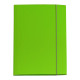 Cartella 3 lembi con elastico Queen - A4 - dorso variabile - cartone plastificato - verde prato - Starline