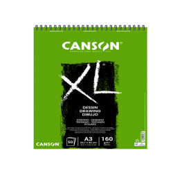 Album spiralato lato corto XL drawing - A3 - 160 gr - 50 fogli - Canson
