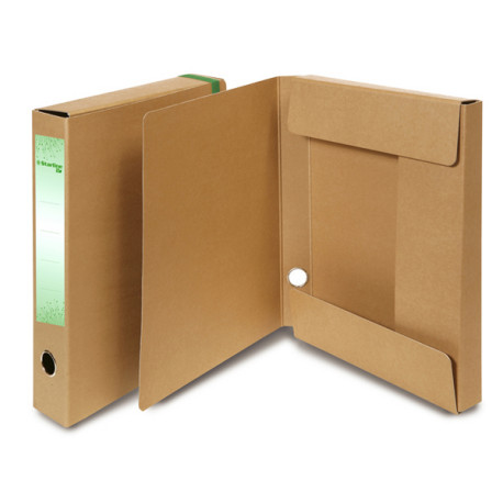 Cartella progetto con elastico - cartone FSC - dorso 4 cm - 25 x 35 cm - avana - Starline