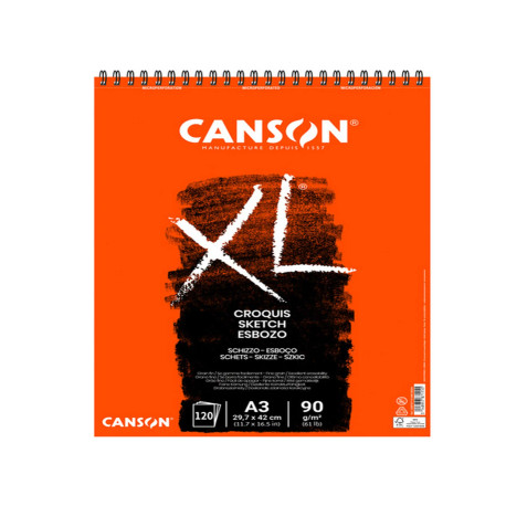 Album XL Croquis - A3 - 90 gr - 120 fogli - Canson