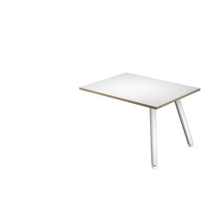 Allungo DX/SX per scrivanie Skinny Metal - 60 x 80 x H 74,4 cm - bianco