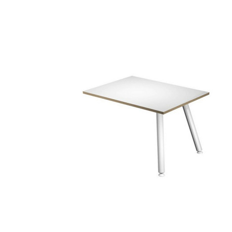 Allungo DX/SX per scrivanie Skinny Metal - 60 x 80 x H 74,4 cm - bianco