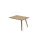 Allungo DX/SX per scrivanie Woody - 60 x 80 x H 74,4 cm - rovere / rovere