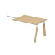 Allungo scrivanie Woody Superior - 80 x 60 x 72,5 cm - piano rovere