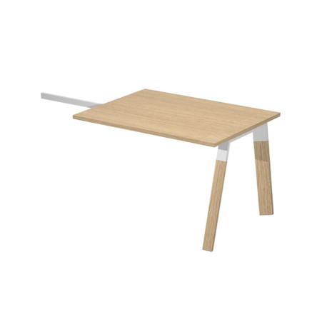 Allungo scrivanie Woody Superior - 80 x 60 x 72,5 cm - piano rovere