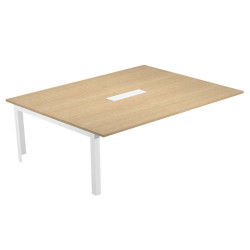 Allungo tavolo riunione Woody - 160 x 120 x 72,5 cm - piano rovere