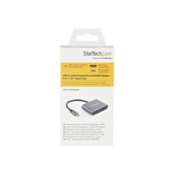 StarTech.com Adattatore multiporta USB-C a Mini DisplayPort o HDMI - 4K 60Hz HDR - Convertitore 2-in-1 USB type C a HDMI o mDP 