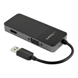 StarTech.com Adattatore USB 3.0 a HDMI e VGA - Convertitore adattatore multiporta 4K/1080p USB Type-A per doppio monitor - Sche