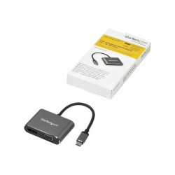 StarTech.com Adattatore video multiporta USB-C - DisplayPort o VGA - 4K 60Hz - Alluminio - Convertitore USB Type C a DP o VGA (