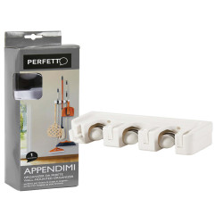 Appendi scope/attrezzi - 9,2x2,7x6,6 cm - 3 posti - Perfetto