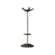 Appendiabiti - con portaombrelli - 5 posti - 168 x 46 cm - nero/grigio - Unisit