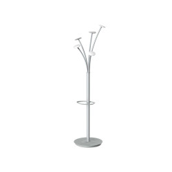 Appendiabiti - con portaombrelli - 5 posti - 187 cm - bianco - Alba