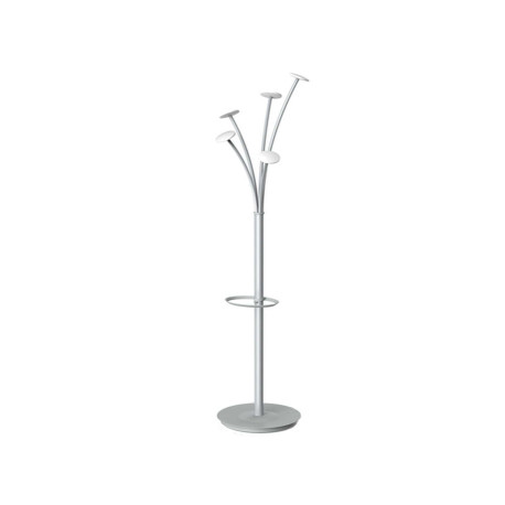 Appendiabiti - con portaombrelli - 5 posti - 187 cm - bianco - Alba