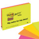 Blocco foglietti Post-it Super Sticky Meeting Notes - 6445-SSP - 152 x 101 mm - rosa/verde neon - 45 fogli - Post-it
