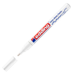 Marcatore permanente a vernice 751 - punta tonda fine - da 1 a 2 mm - bianco - Edding