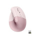 Logitech Lift Vertical Ergonomic Mouse - Mouse verticale - ergonomico - ottica - 6 pulsanti - senza fili - Bluetooth, 2.4 GHz -