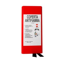 Coperta Antifiamma 120x180 cm Certificata EN1869 in Contenitore Rigido