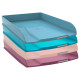 Vaschetta portacorrispondenza Skandi - 34,6 x 25,5 x 6,5 cm - colori assortiti - Exacompta - conf. 4 pezzi