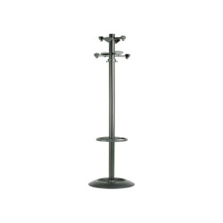 Appendiabiti Incas - con portaombrelli - 8 posti - 175 x 39 cm - nero - Unisit
